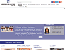 Tablet Screenshot of neeraeyeclinic.com